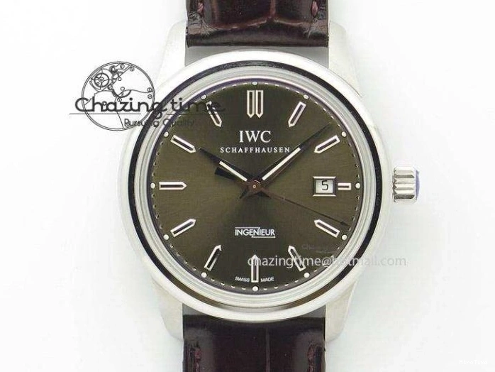 MIROTIME 0309 Portofino Automatic SS FKF 1:1 Best Edition White Dial RG Markers on Black Leather Strap A Stretchable 7141